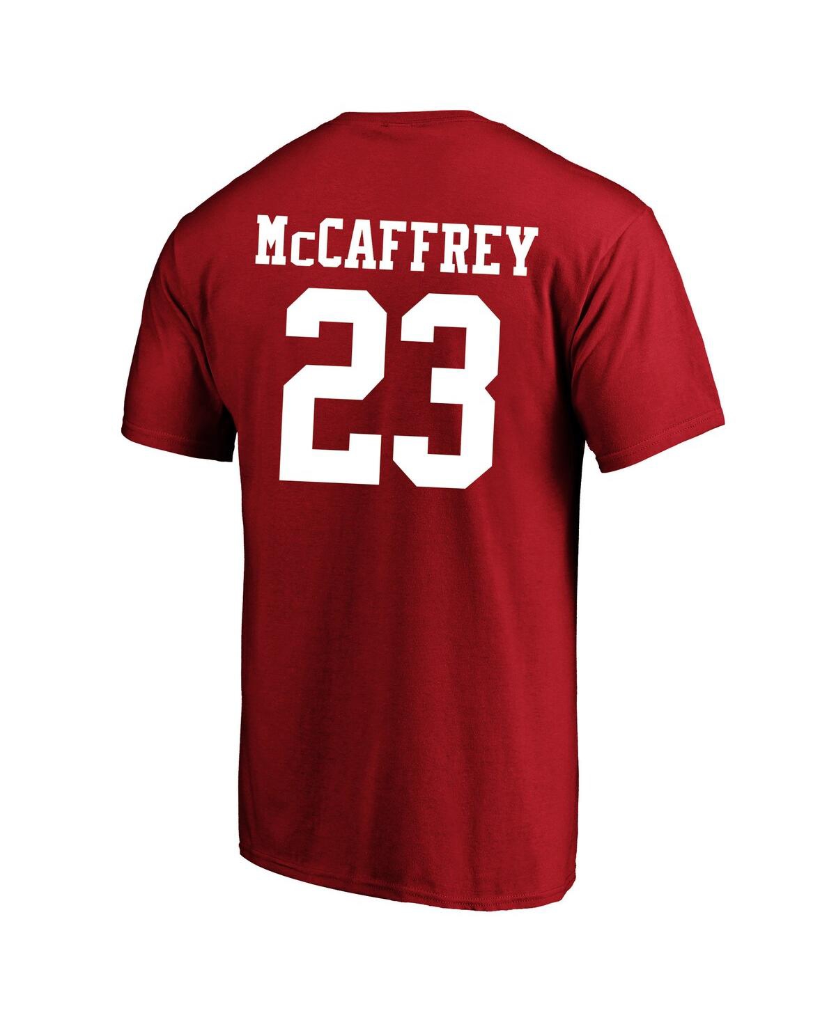 Men's Fanatics Christian McCaffreySan Francisco 49ers Super Bowl Lviii Big and Tall Player Name and Number T-shirt - Scarlet