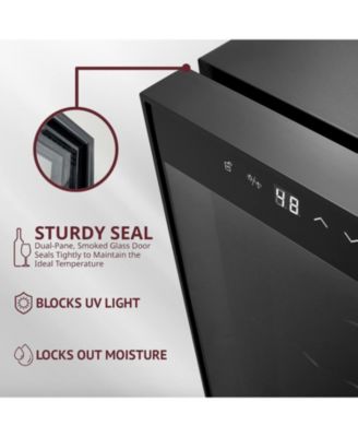 Schmecke 10-Bottle Freestanding Thermoelectric Wine Cooler - Black