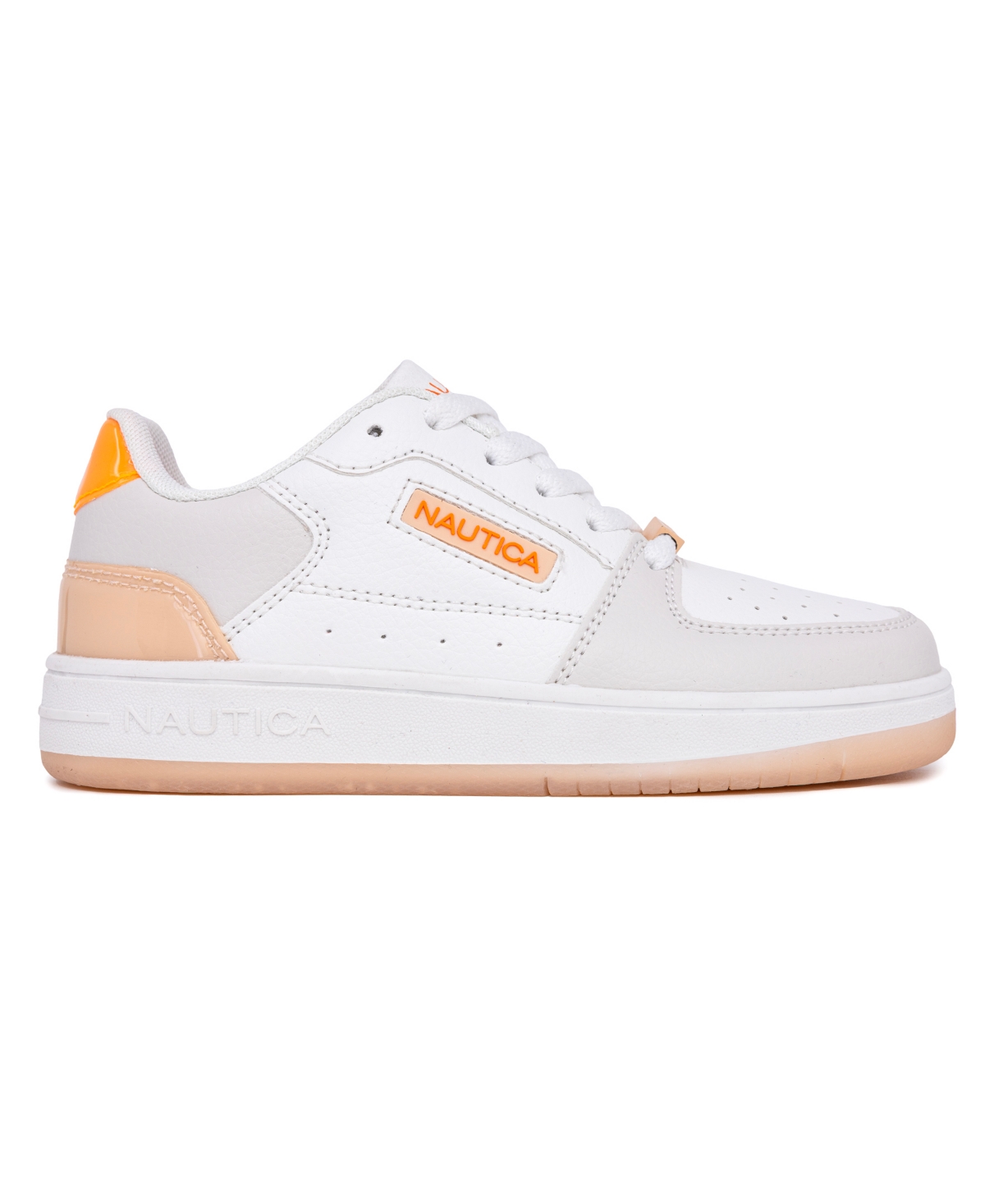 Nautica Little and Big Girls Monsanta Casual Sneakers - Orange