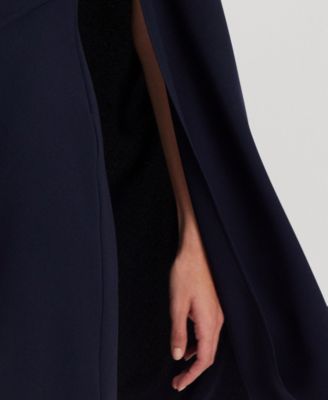 Women's Georgette Cape Dress