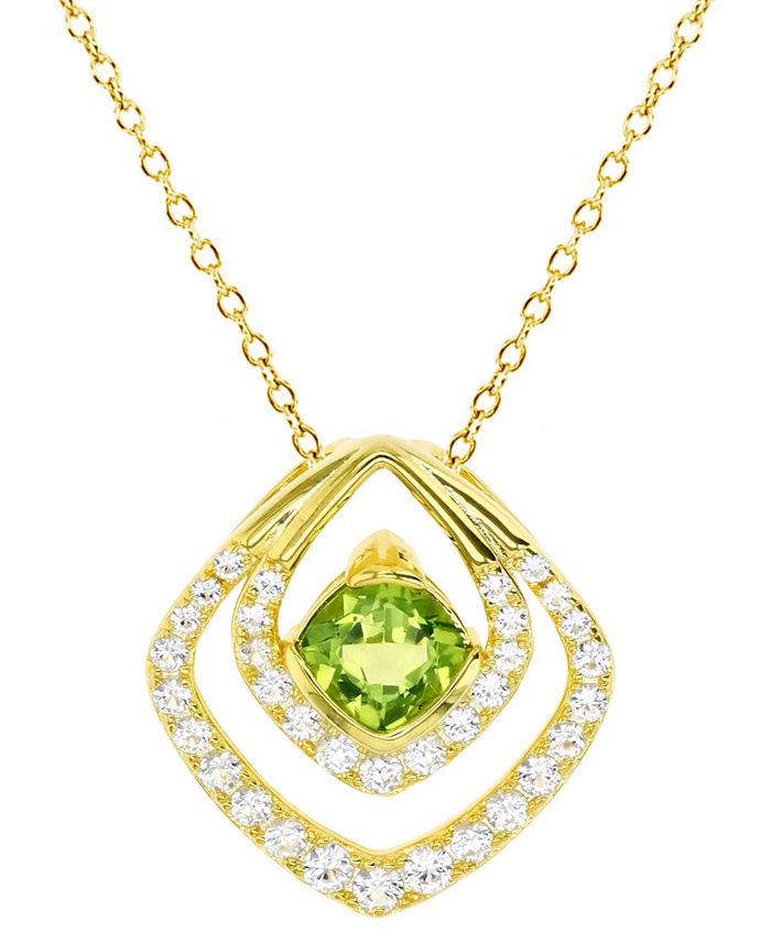 Macy s Peridot 1 ct. t.w. Lab Grown White Sapphire 7 8 ct