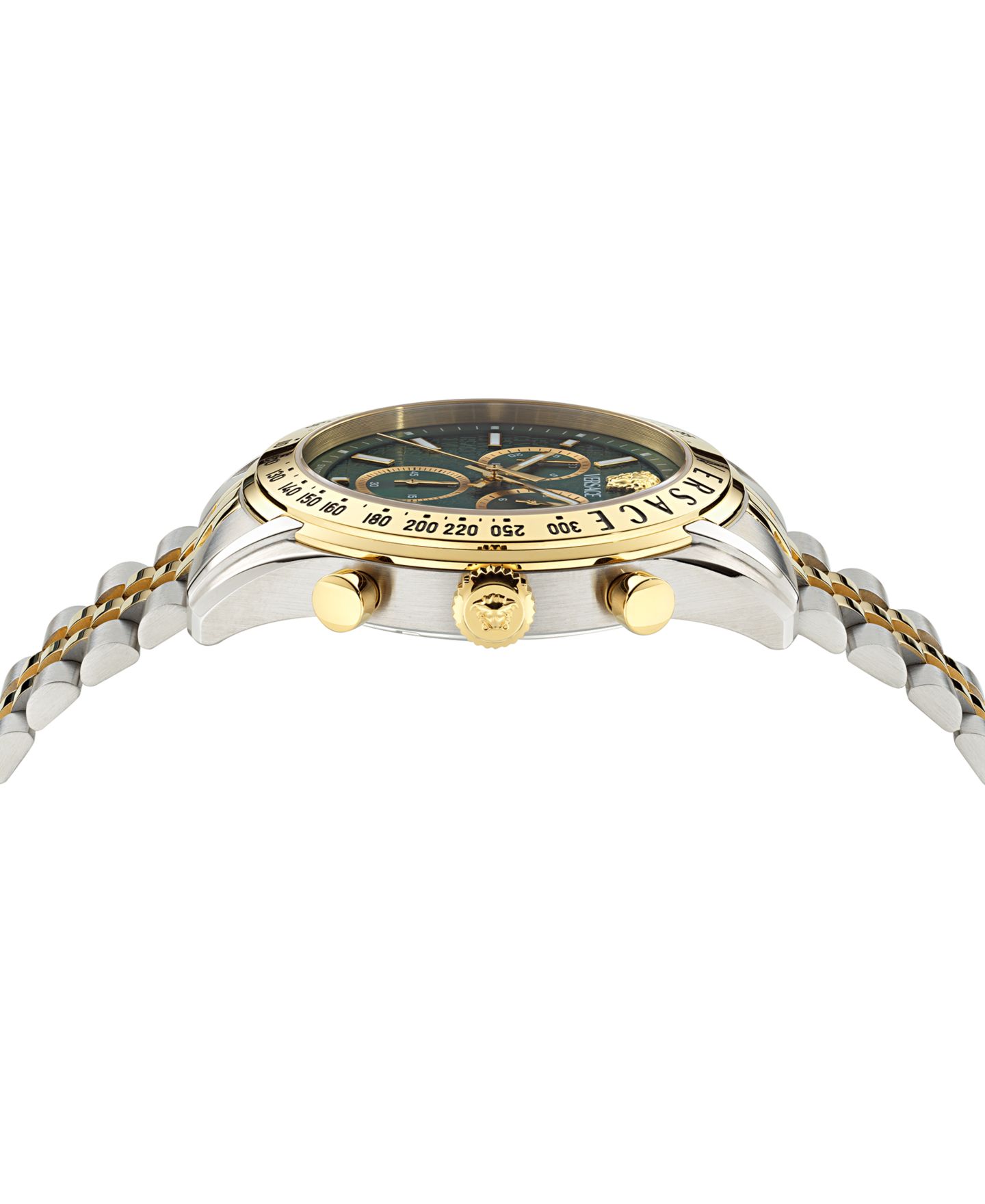 Мужские часы Versace Swiss Chronograph Two-Tone Stainless Steel Bracelet Watch 44mm — фото 2