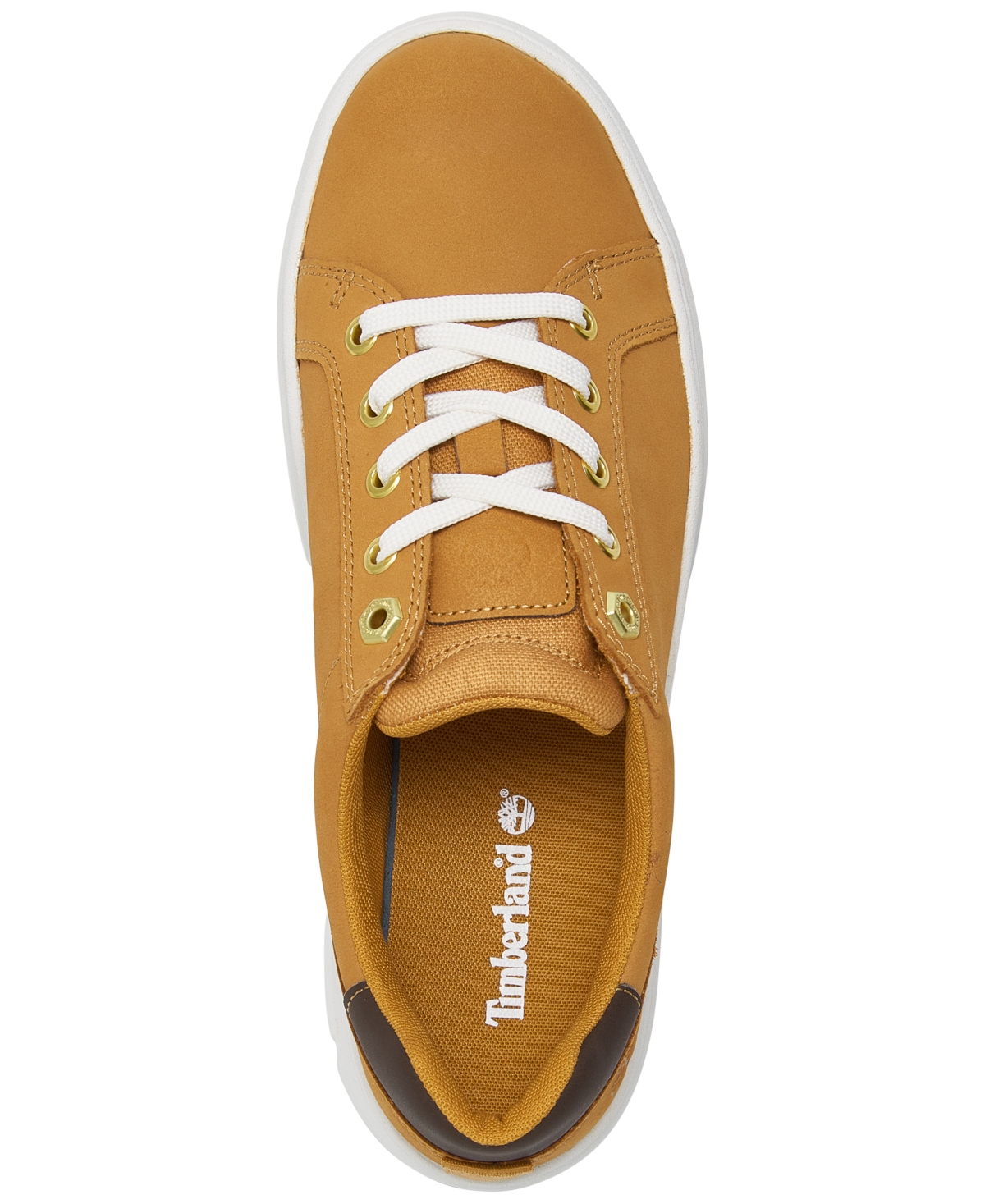 Shop Timberland Women's Laurel Court Casual Sneakers From Finish Line In Wheat Nubuck