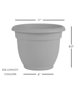 Ariana Planter with Self-Watering Grid, Chocolate - 10 inches
