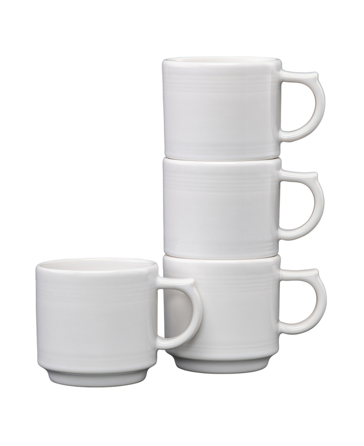 Stackable Mug Set of 4 - White