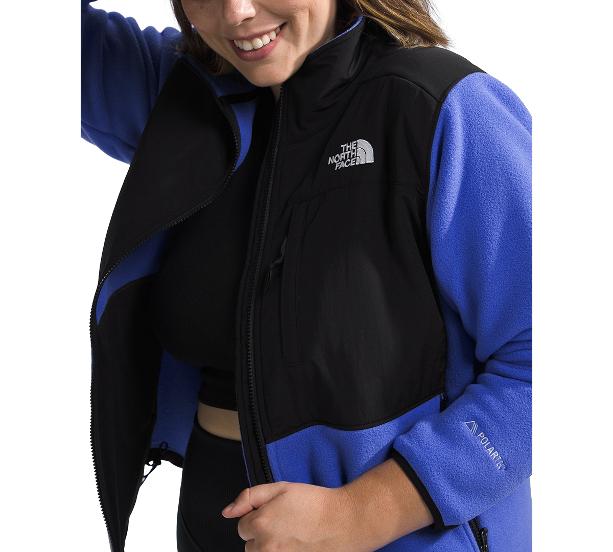 The North Face Plus Size Denali Zip-Front Long-Sleeve Jacket -tnf Black