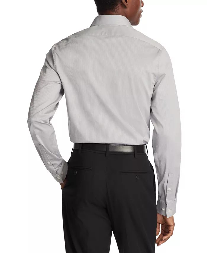 Men's Slim Fit Tonal Stripe Dress Shirt - thumbnail 2