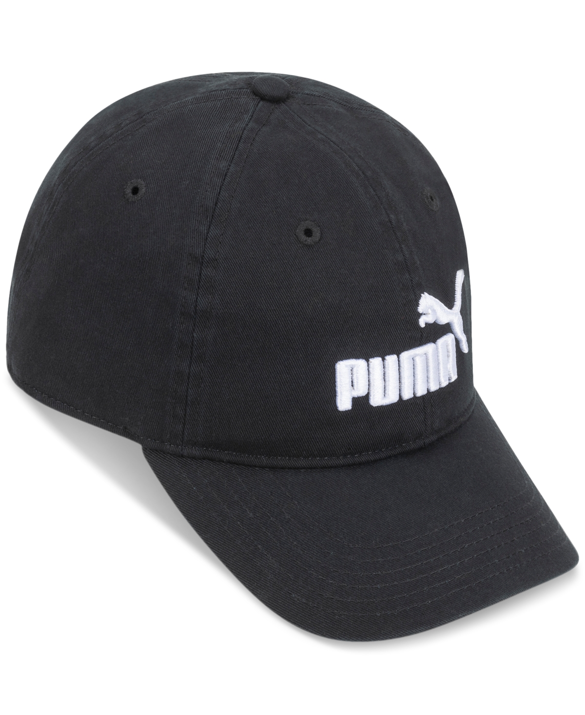 Shop Puma Men's #1 Adjustable Cap 2.0 Strapback Hat In Black,white