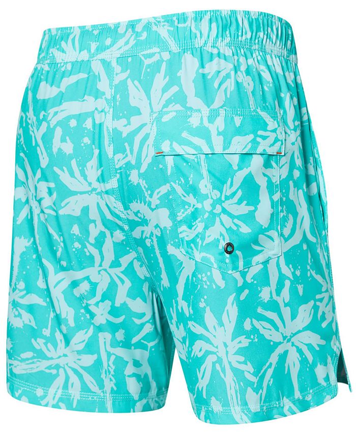 SAXX 5-Inch Oh Buoy 2N1 Volley Swim Trunks - Palm Mix-White Sand main image 1