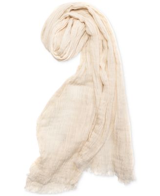 Women's Textured Linen-Look Scarf