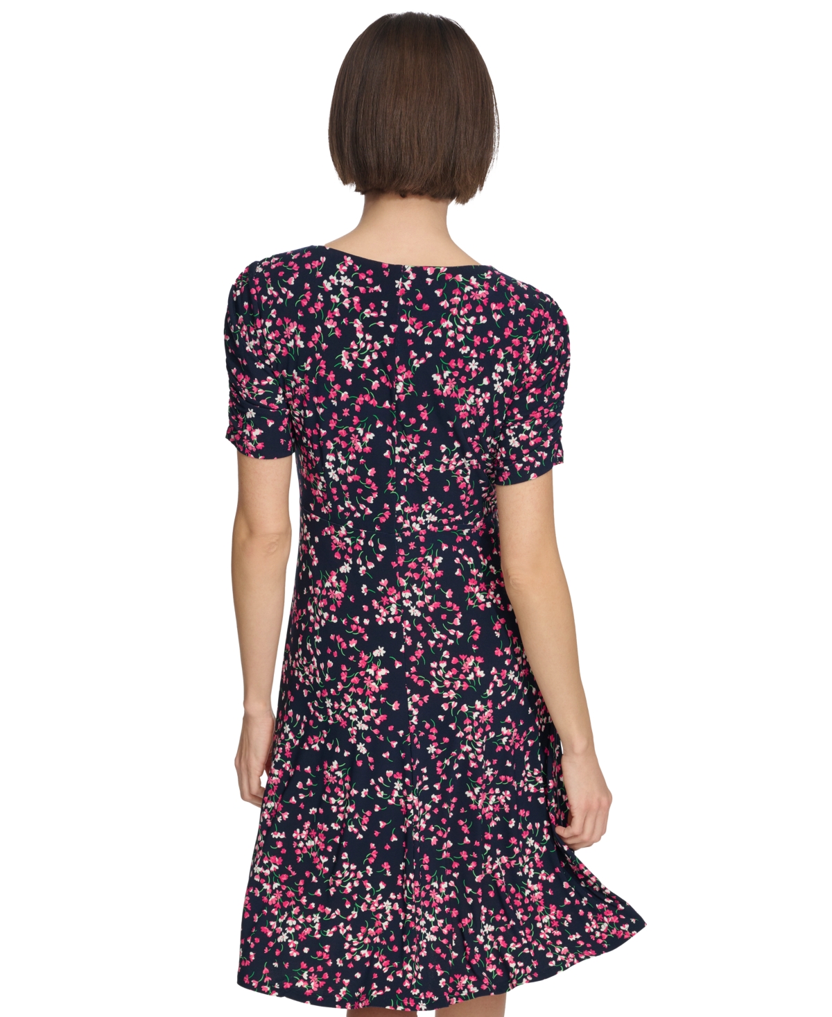 Tommy Hilfiger Women's Printed Fit & Flare Dress In Skycapt,ht