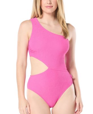 Michael Kors Women's One-Shoulder Side-Cutout Swimsuit - Macy's