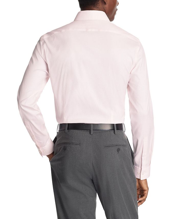 Calvin Klein Men's Slim Fit Dress Shirt Red Size L