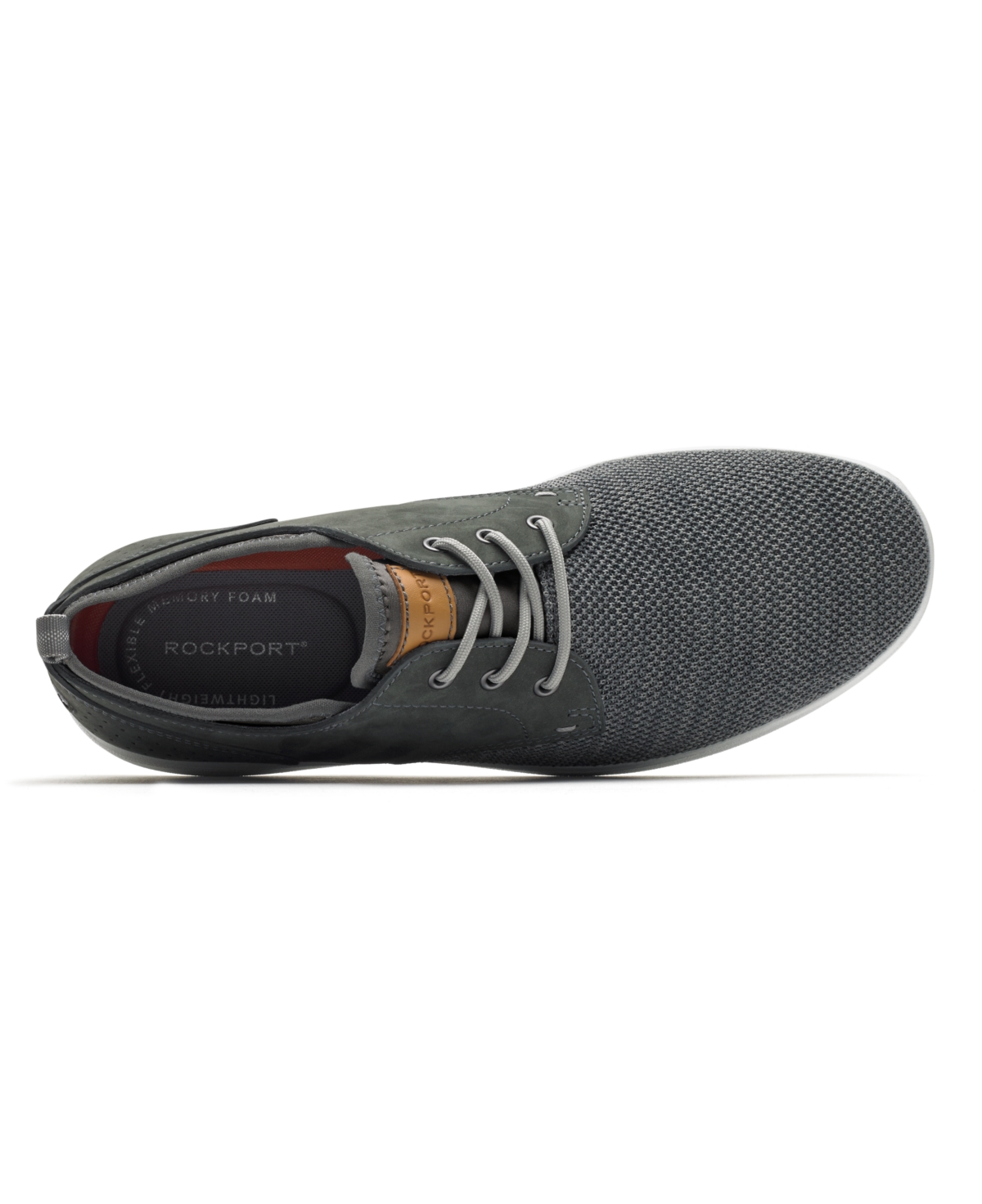 Shop Rockport Men's Zaden Plain Toe Oxford Shoes In Gray