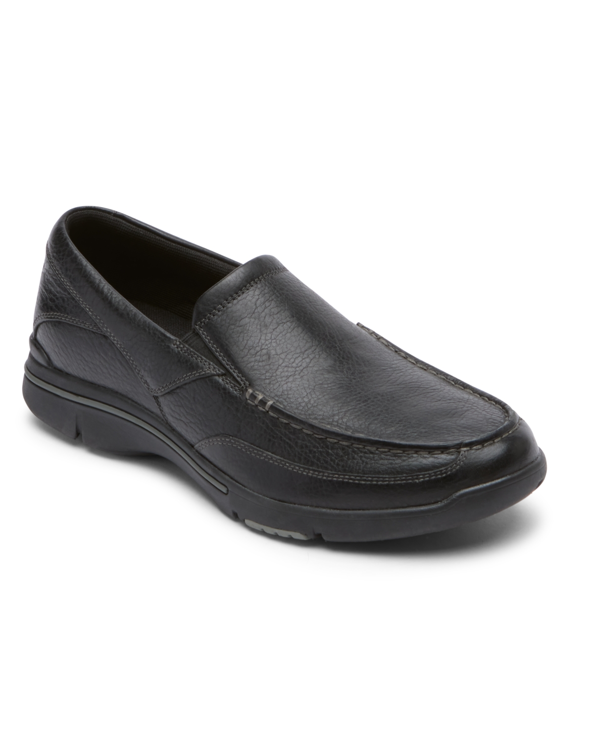 Shop Rockport Men's Eberdon Slip On Shoes In Black