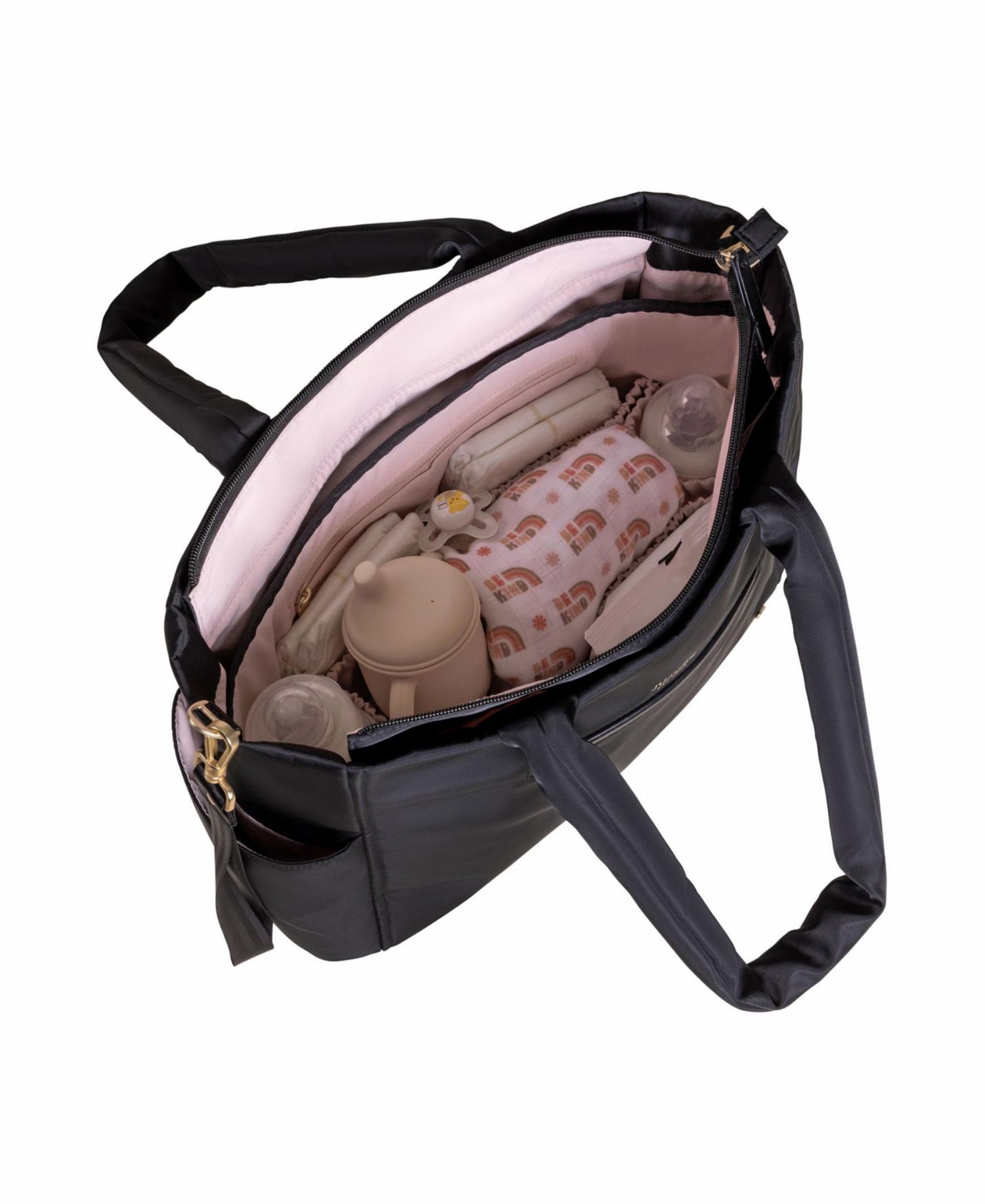 Utility-Strap Tote Diaper Bag