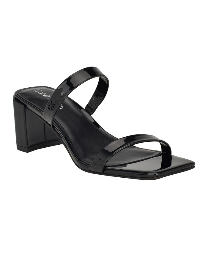 Calvin Klein Women s Kater Square Toe Slip on Dress Sandals Macy s