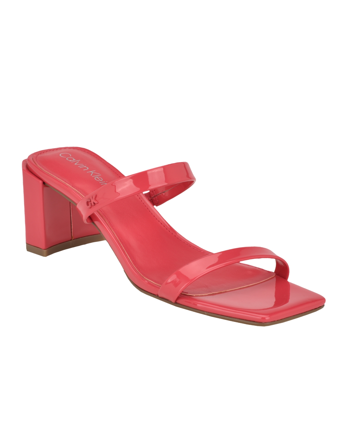 Calvin Klein Kater Slide Sandal In Dark Pink - Man Made With Manmade Sole