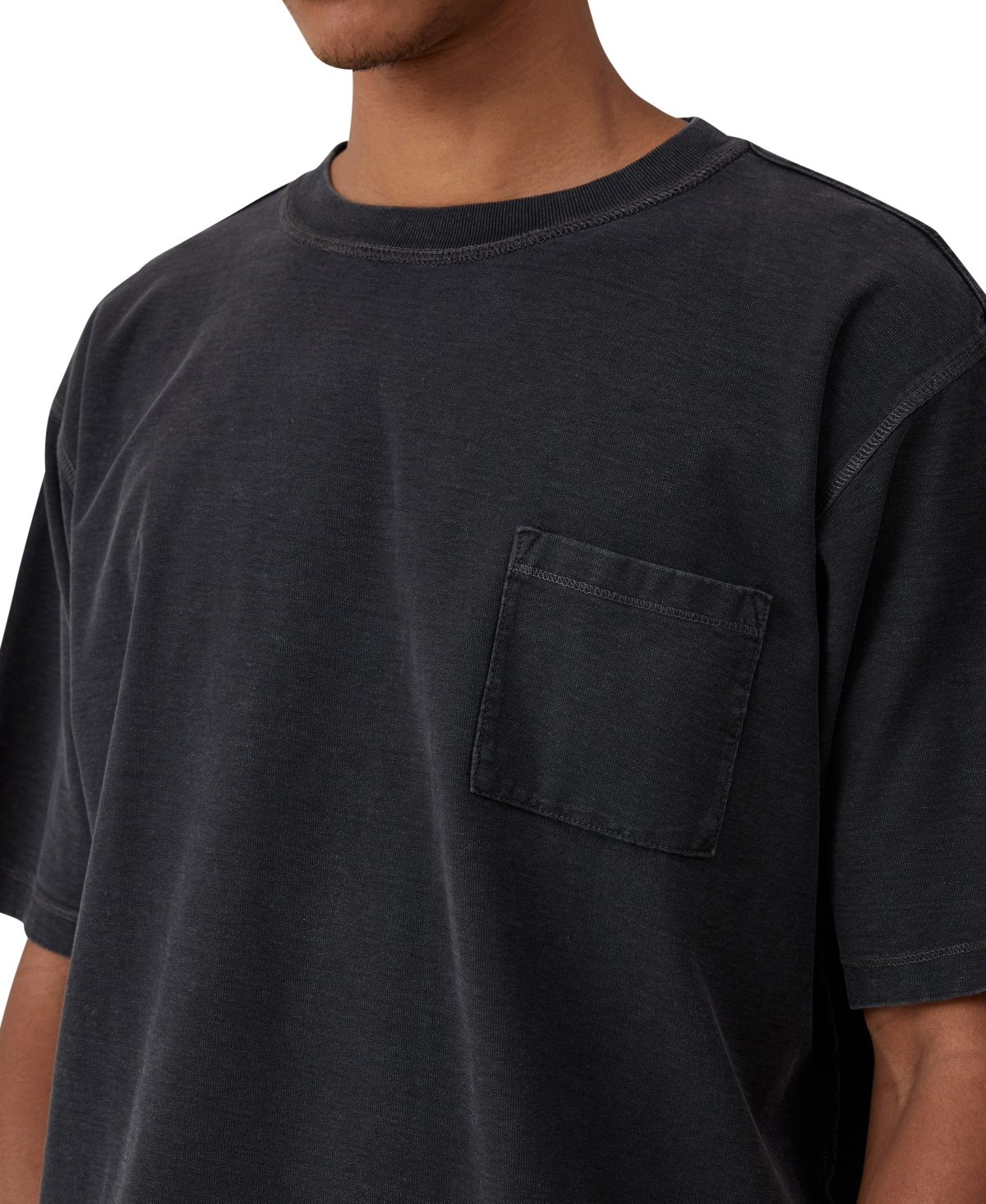 Cotton On Men's Reversed Wide Neck T-shirt