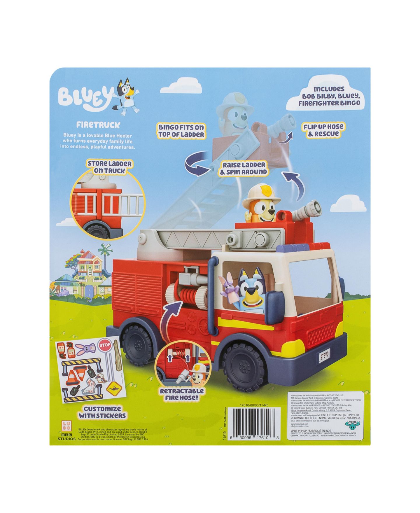 Детские фигурки Bluey Fire Truck — фото 11