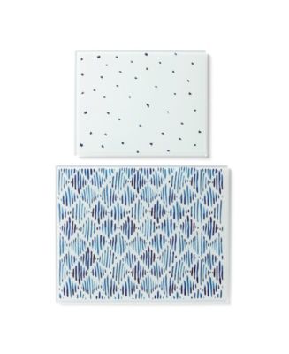 Lenox Blue Bay 2 Pc. Glass Cutting Board Set - Macy's