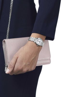 Women's Swiss Automatic Le Locle Diamond Accent Stainless Steel Bracelet Watch 29mm