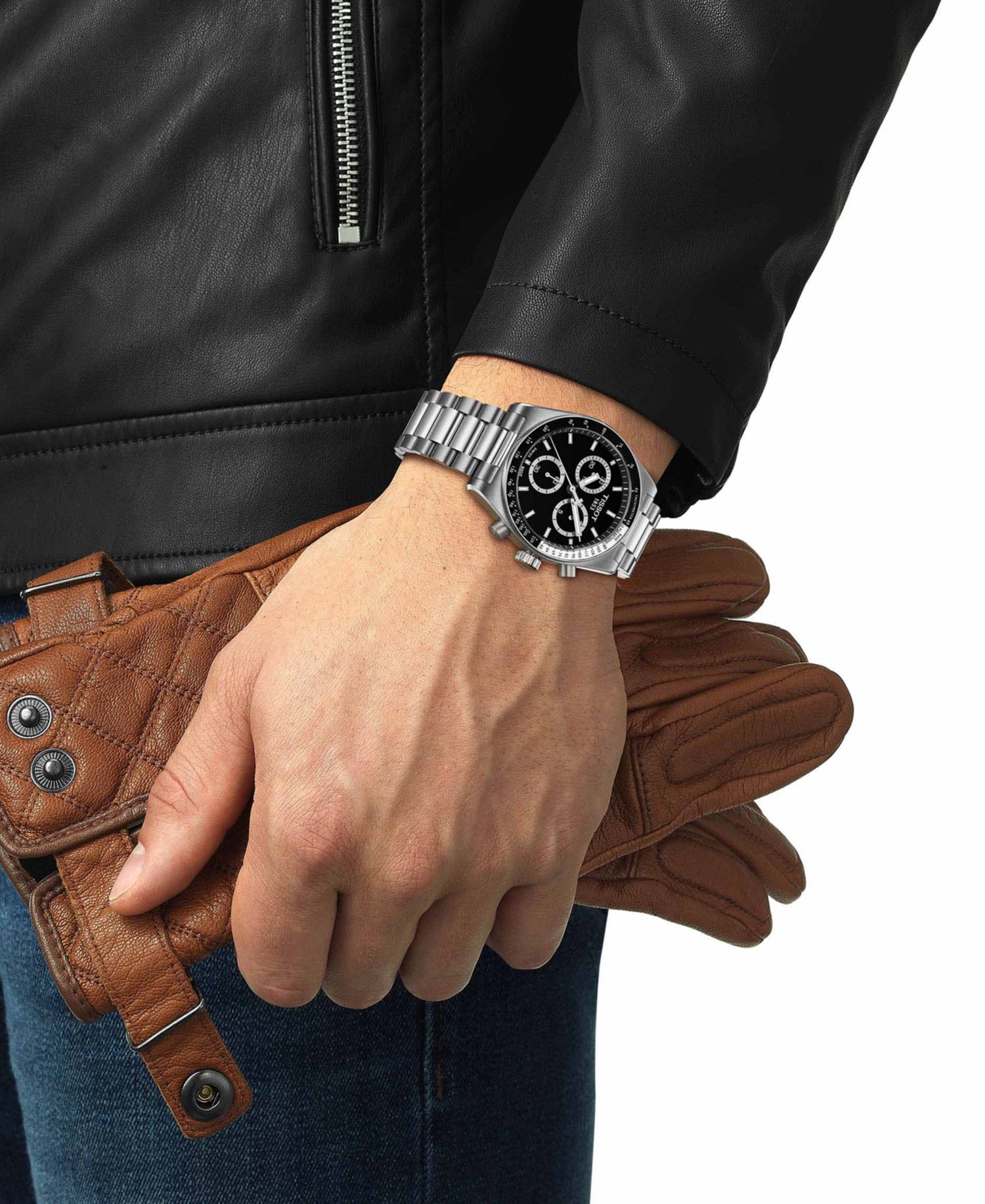 Men's Swiss Chronograph PRS 516 Stainless Steel Bracelet Watch 40mm