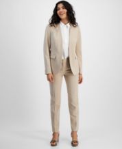 Macys womens white pant clearance suits