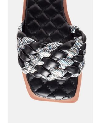 Women's Allium Metallic Woven Strap Flats