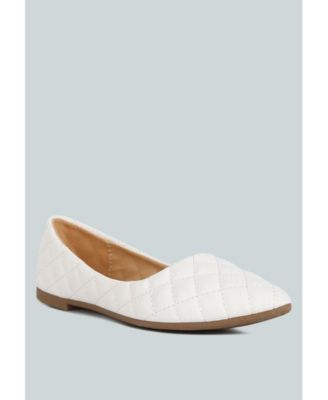 Womens Rikhani Quilted Detail Ballet Flats
