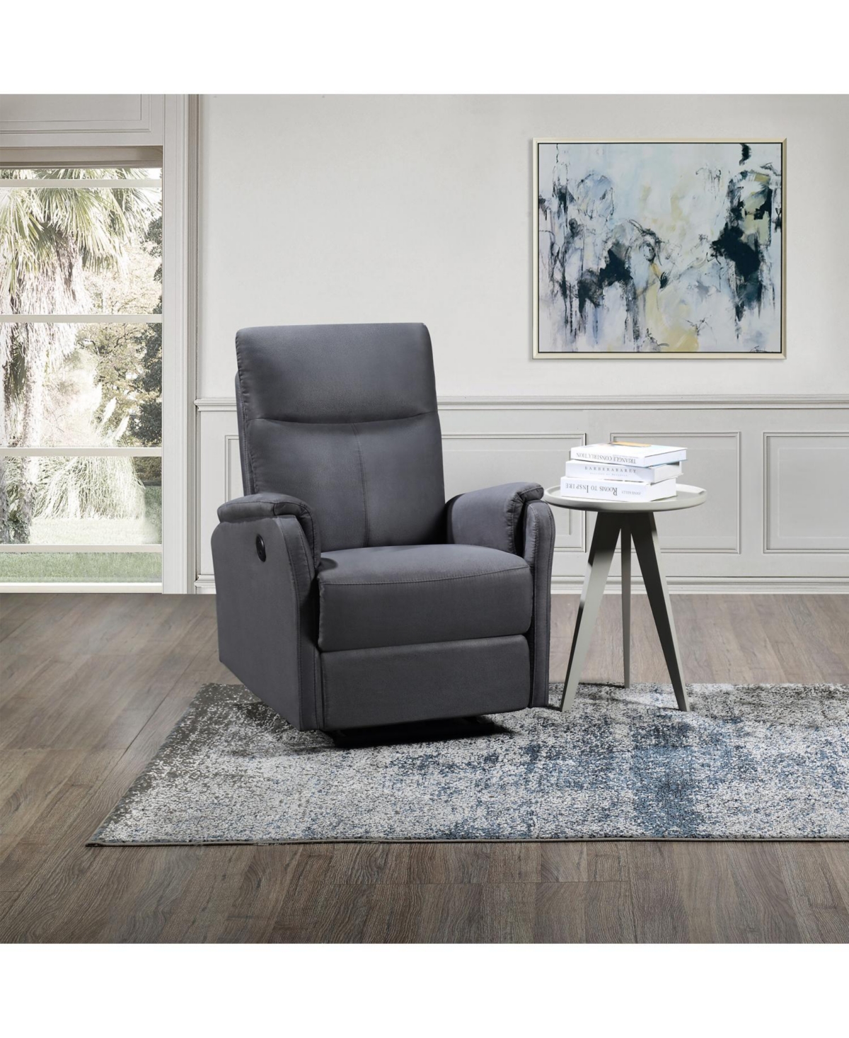 Simplie Fun Power Recliner Chair With Usb Charge Port, Recliner Single Chair