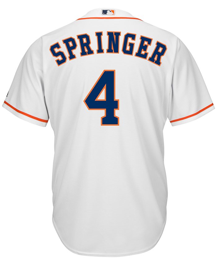 George Springer Houston Astros Majestic Cool Base Player Jersey - Orange