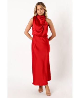 chinese dress ladies Anabelle Halter Neck Lace Maxi Dress