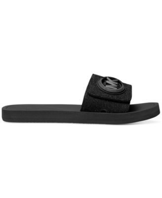 MK Charm Slide Flat Sandals