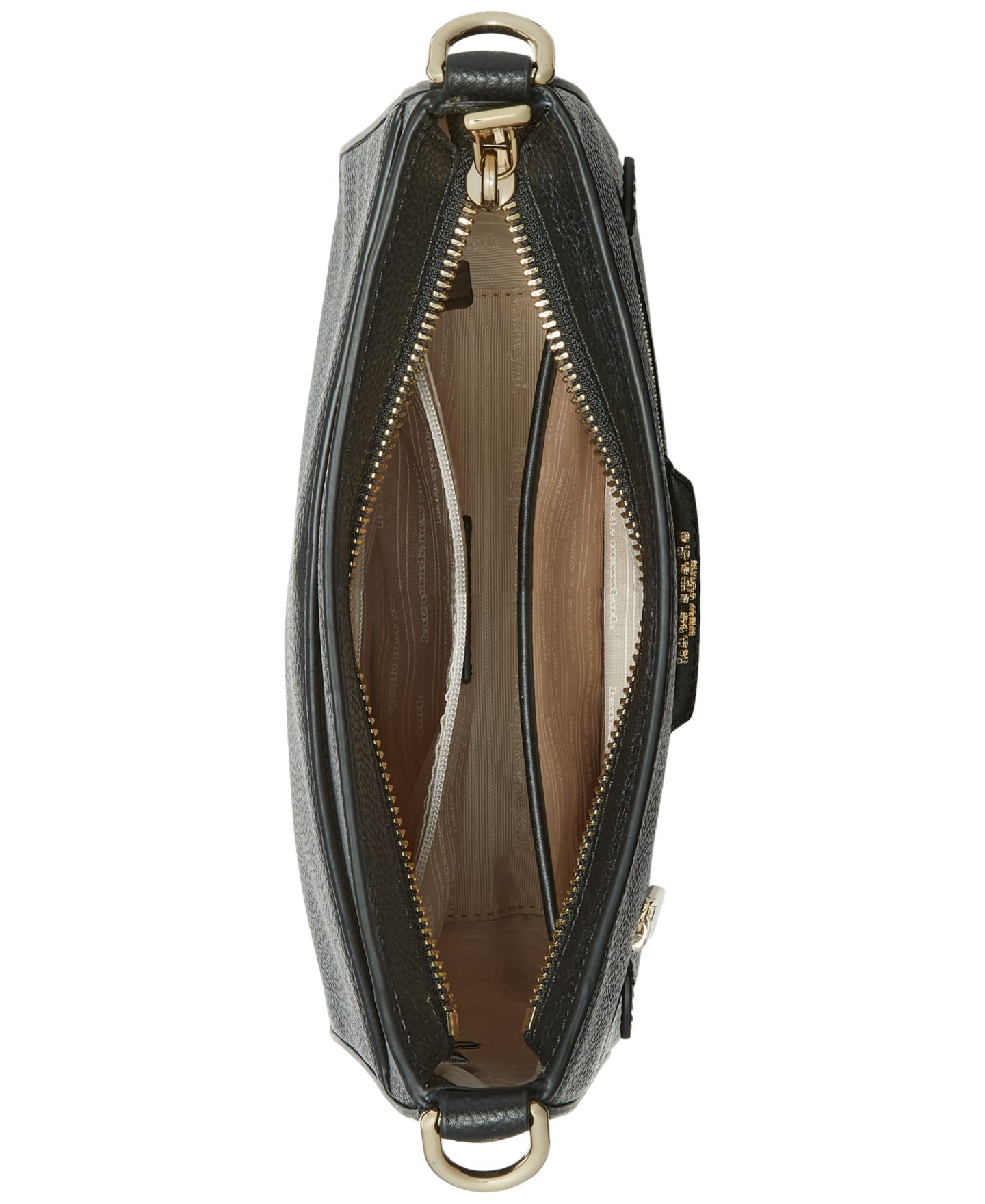 Женская сумка kate spade new york Hudson Small Pebbled Leather Crossbody, цвет: Чёрный — фото 4