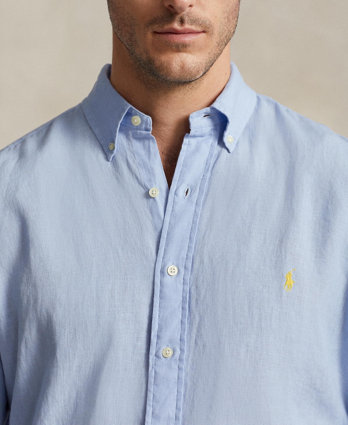 Polo Ralph Lauren Men's Big & Tall Classic-Fit Linen Shirt