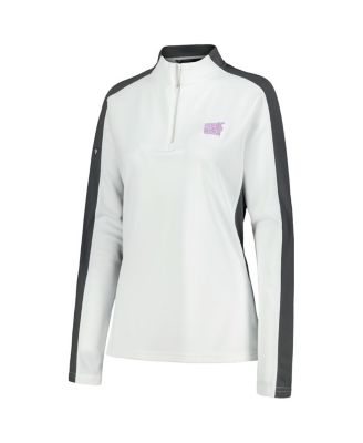 Women's White NHL 2023 Hockey Fights Cancer Remi Quarter-Zip Top