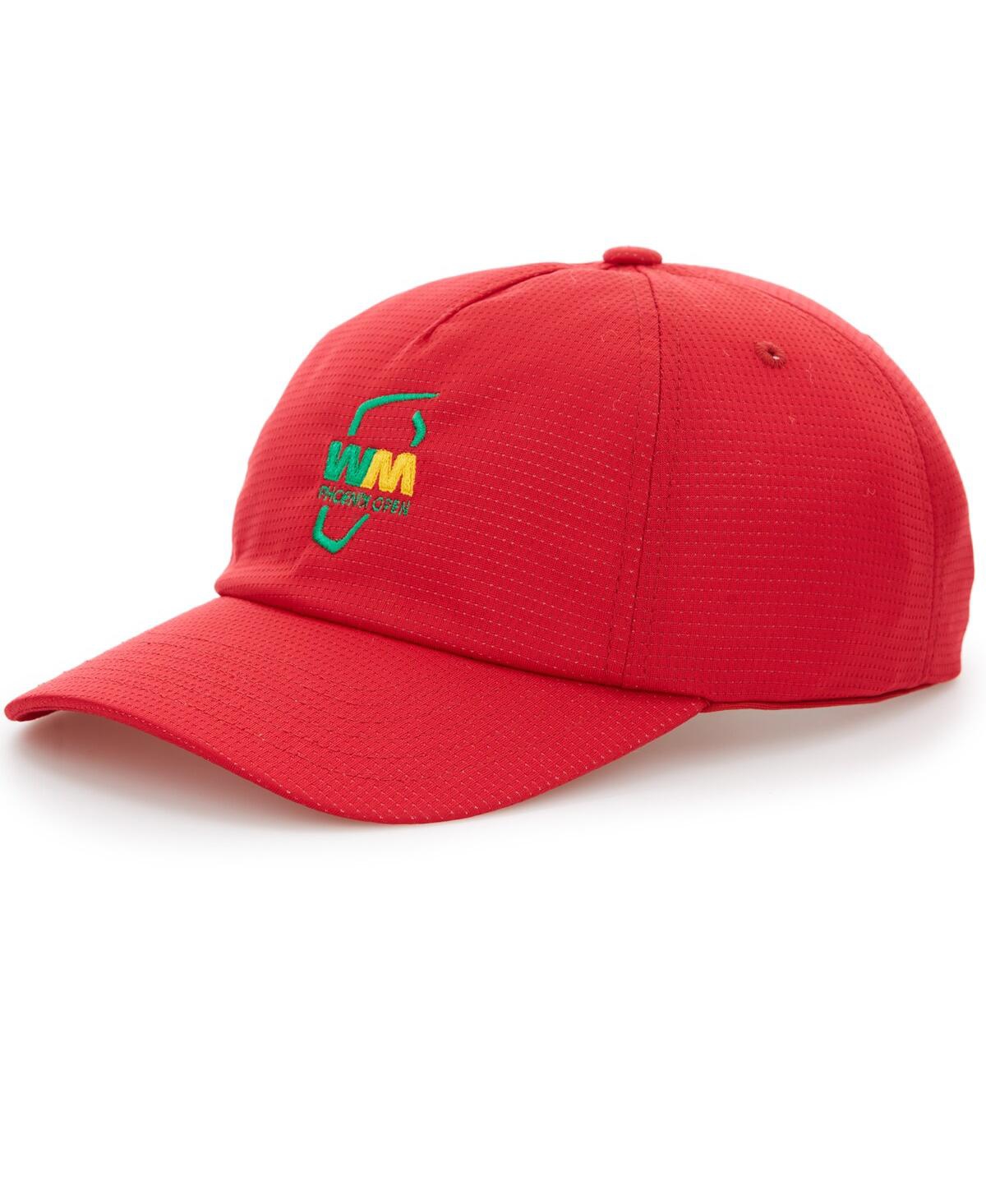 Men's Pga Tour Red Waste Management Phoenix Open Mesh Adjustable Hat - Red