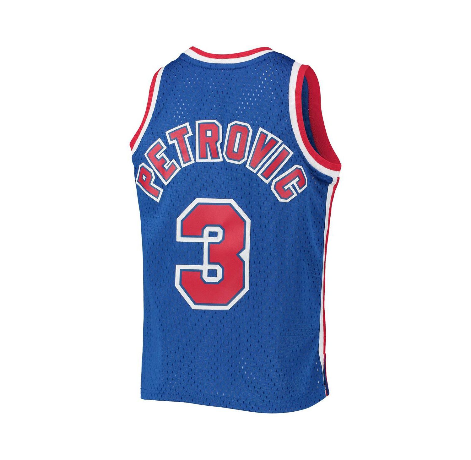 Big Boys Drazen Petrovic Blue New Jersey Nets 1992/93 Hardwood Classics Swingman Jersey