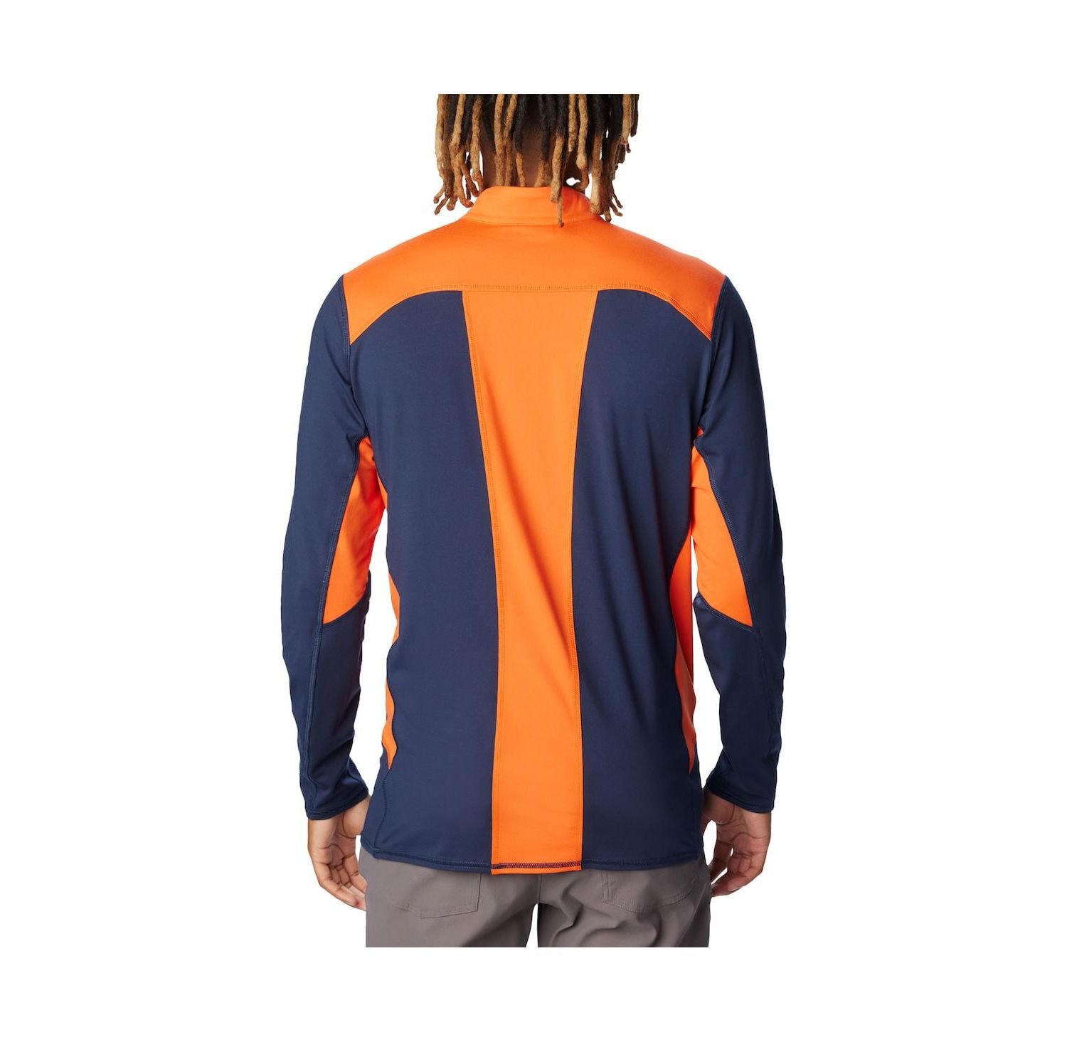Men's Navy Auburn Tigers Tech Trail Omni-Shade Quarter-Zip Top