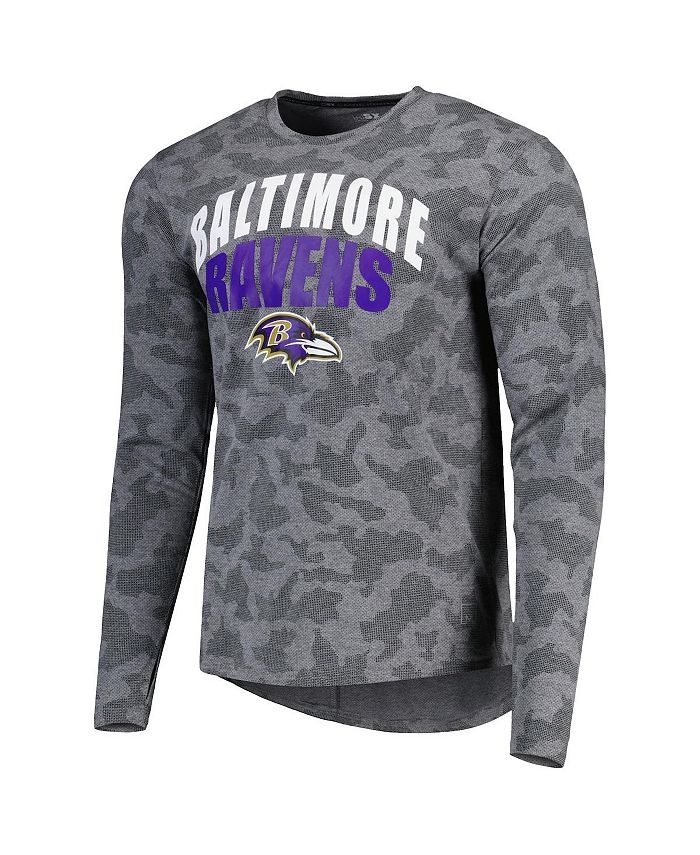 Msx By Michael Strahan Mens Gray Baltimore Ravens Performance Camo Long Sleeve T Shirt Macys 