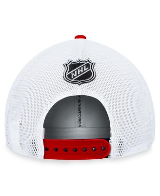 Men's Navy Washington Capitals Authentic Pro Rink Trucker Adjustable Hat