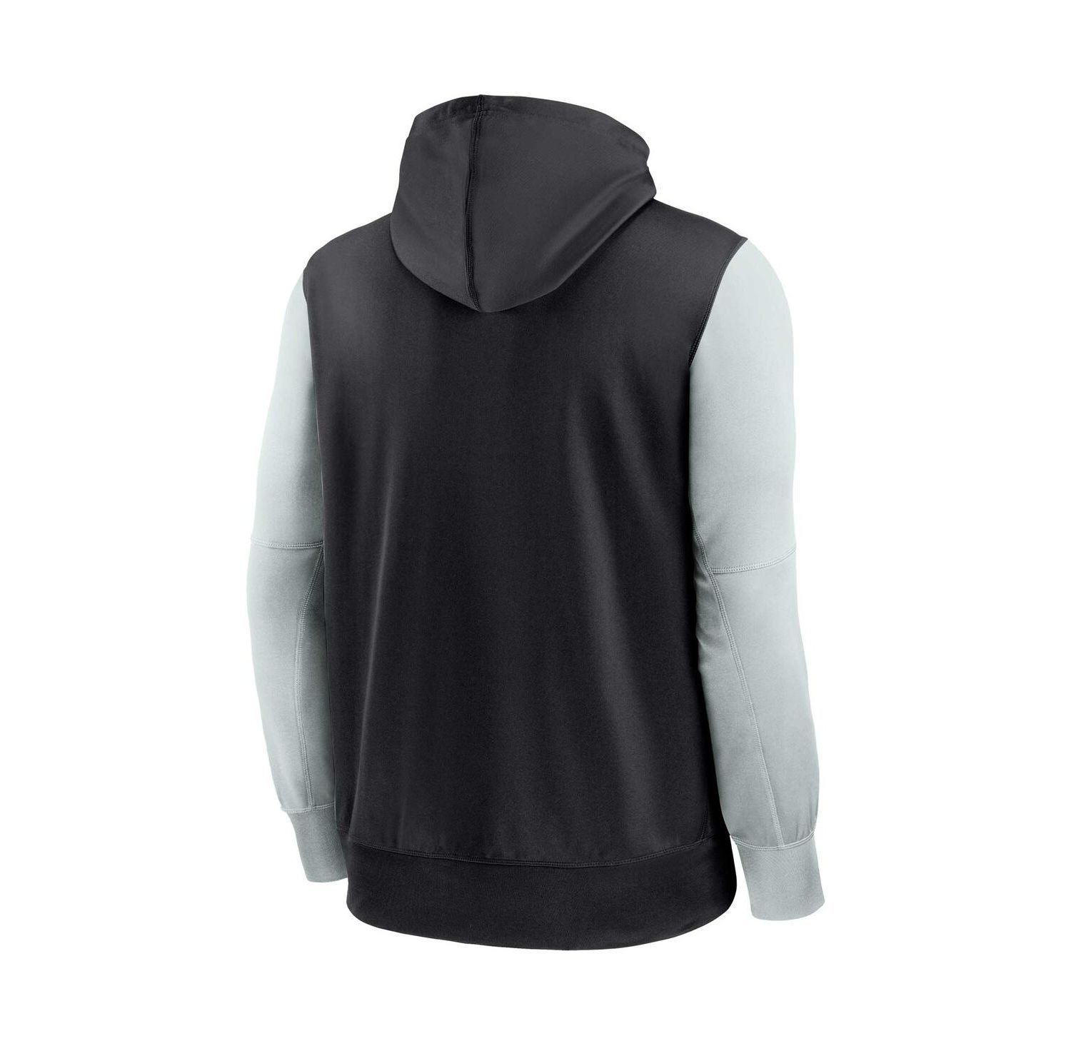 Men's Black Las Vegas Raiders Performance Full-Zip Hoodie