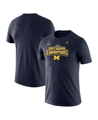 Men s Brand Navy Michigan Wolverines College Football Playoff 2023 National Champions Legend Performance T shirt