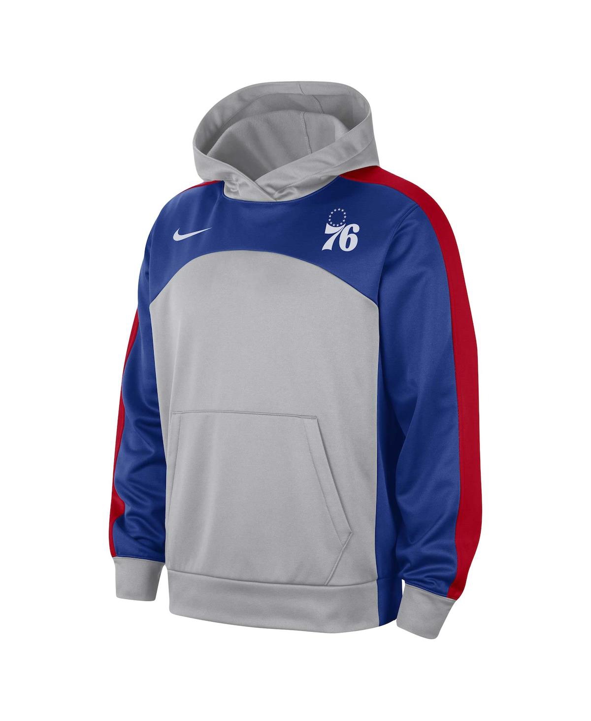Men's Nike Royal Philadelphia 76ers Authentic Starting Five Force Performance Pullover Hoodie - Royal