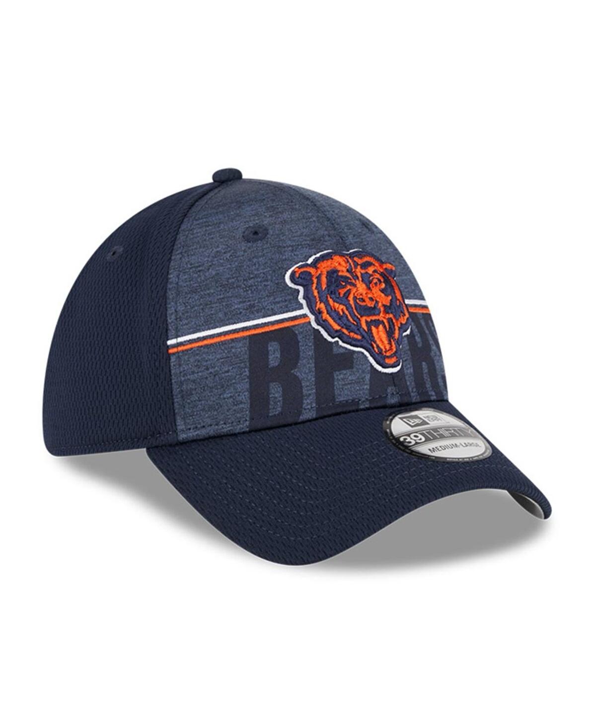 New Era Navy Chicago Bears 2023 Nfl Training Camp Alternate Logo 39thirty Flex Fit Hat In Navy