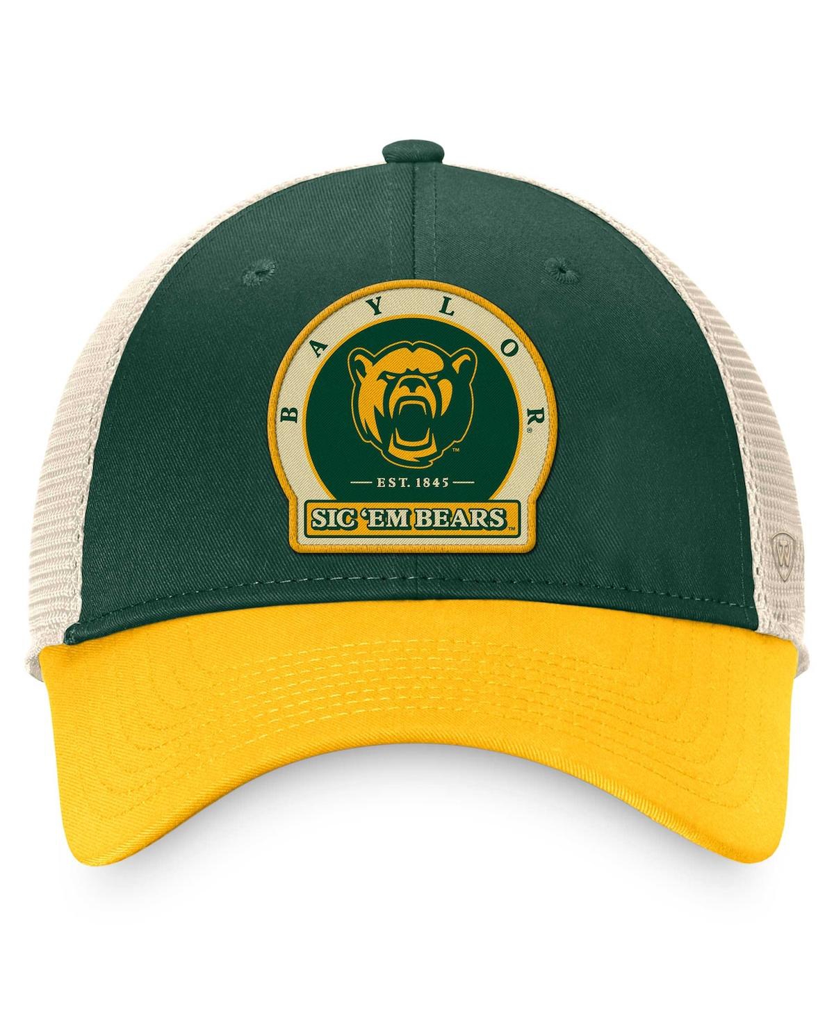 Men's Top of the WorldBaylor Bears Refined Trucker Adjustable Hat - Green