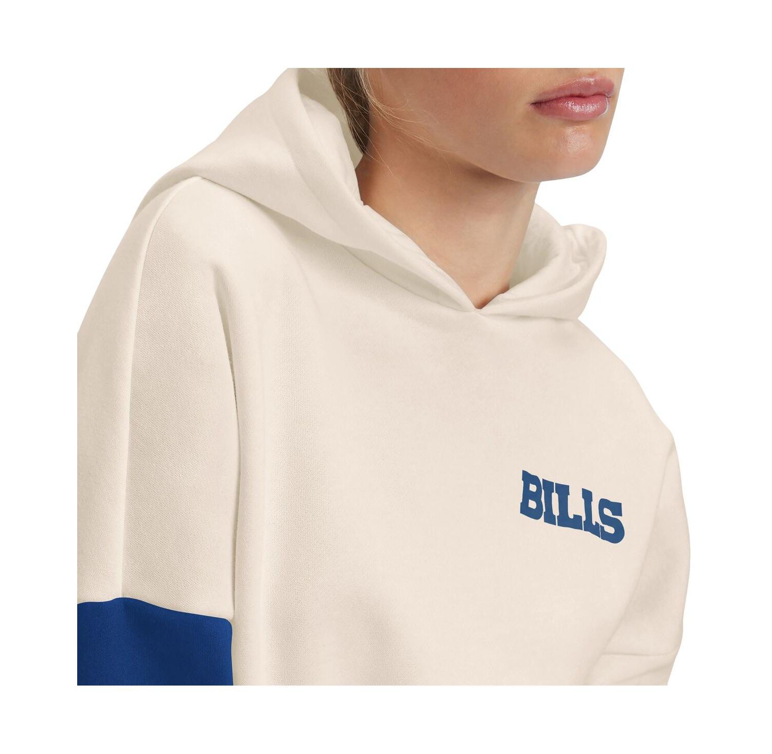 Women's Cream, Royal Buffalo Bills Harriet Pullover Hoodie