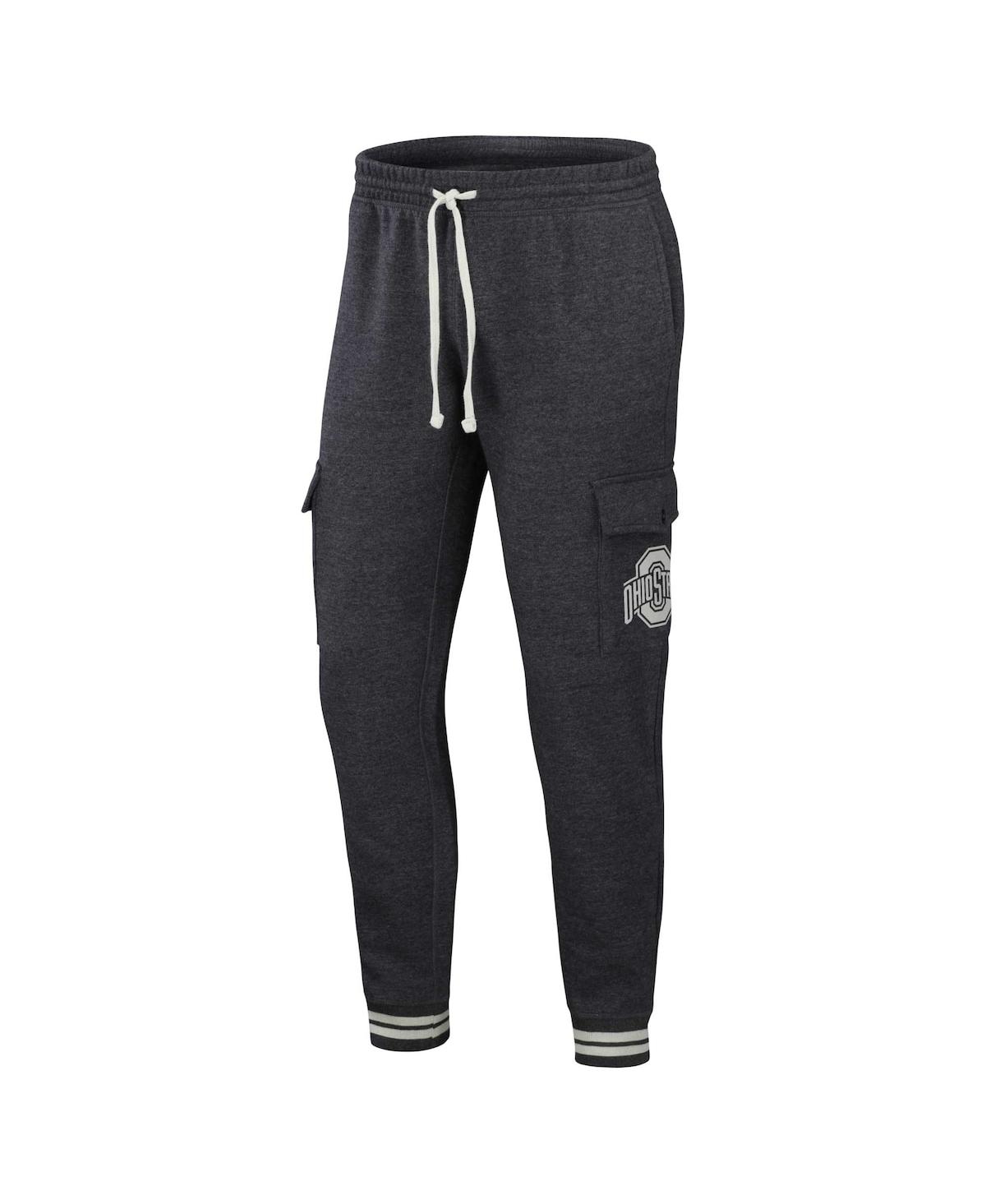 Fanatics Men's Darius Rucker Collection By  Heather Charcoal Ohio State Buckeyes Cargo Jogger Pants In Heather Charcoal