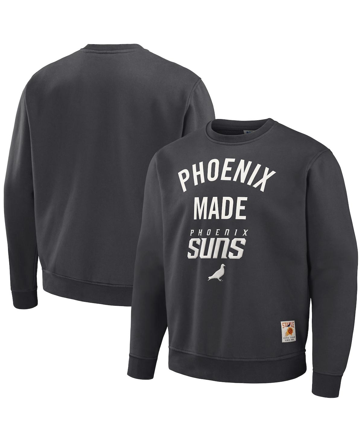 Men's Nba x Staple Anthracite Phoenix Suns Plush Pullover Sweatshirt - Anthracite